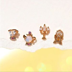 Disney Princess Beauty and the Beast Earring Set